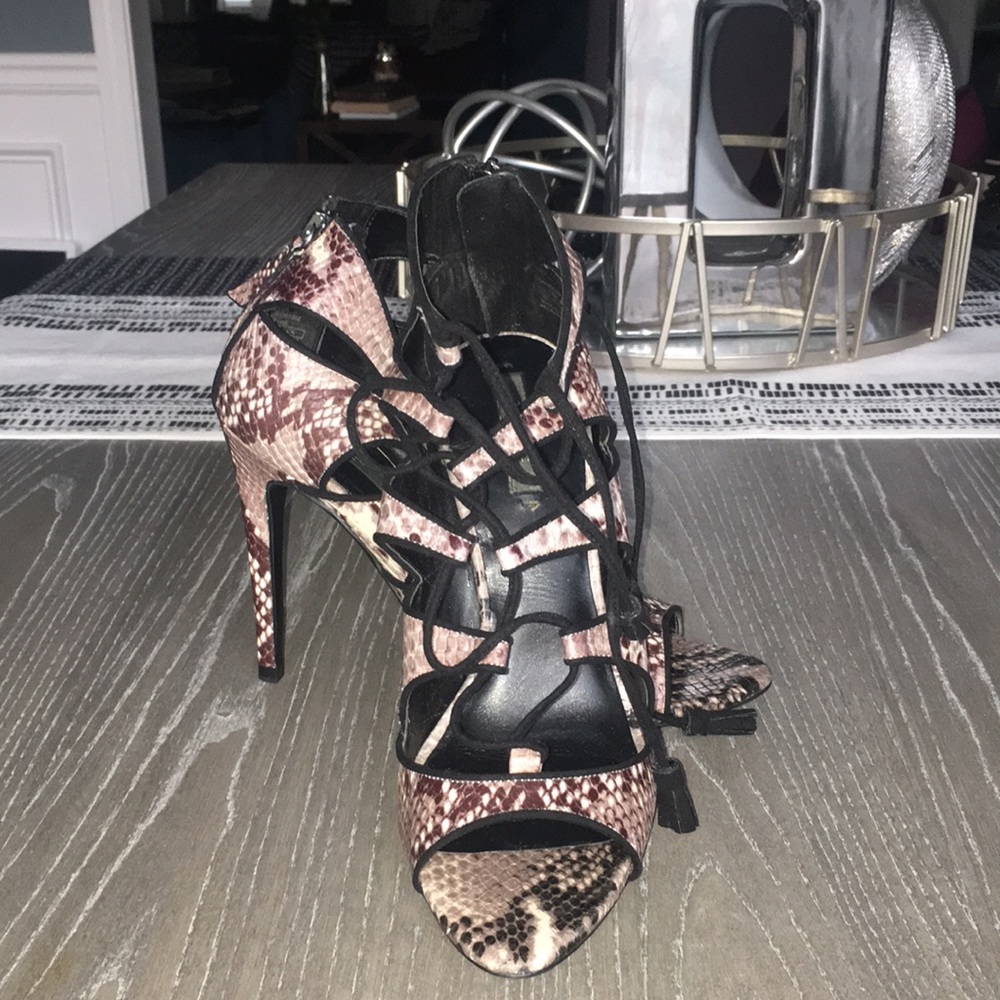 Snakeskin Zara heels